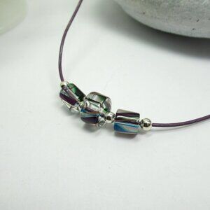 Cane Glass beads necklace